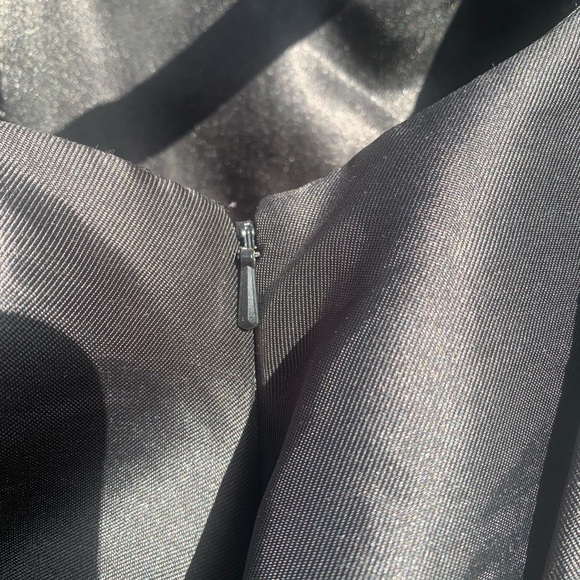 Dave and Johnny black floral Gown Sz 11/12 - Picture 7 of 16